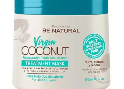 Tratamiento Restaurador Capilar 350 ml | Placenta Life | Nutre, reconstruye y controla el frizz con queratina y aceites naturales