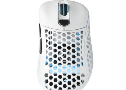 Mouse gaming Sharkoon Light² 200 RGB con carcasa perforada ultraligera vista frontal