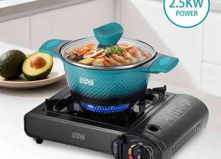 Winning Star cocina de gas portátil 2500W negro, ST-9664