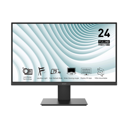 Monitor MSI PRO MP242L | 23.8” | 1920 x 1080 | 100Hz | Anti-Glare | HDMI
