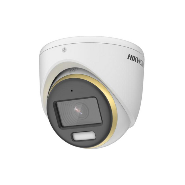 Cámara de Seguridad Hikvision DS-2CE70DF3T-MFS | 2MP | 2.8mm | 1920x1080 | ColorVu | Audio Integrado | Turret