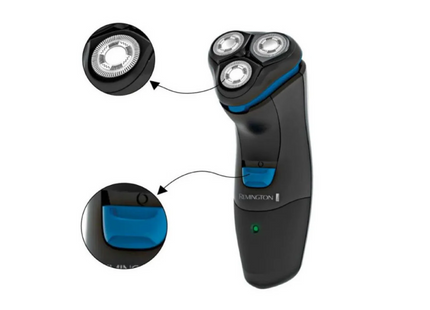 Afeitadora Eléctrica Rotativa Remington PR1335 (110) F | Barba | Cuchillas Dual Precision Plus | Cabezal Antimicrobiano | 40 Min Recargable