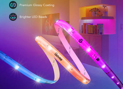 Luces de Tira LED RGBIC Govee Con Revestimiento Protector, H619A1D1