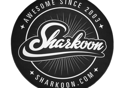 Alfombrilla Sharkoon para Silla | Protección de Suelo | Antideslizante | Redonda | 120cm | Negra