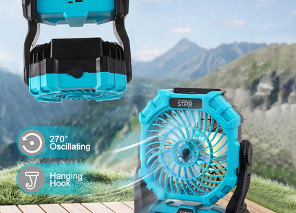 Winning Star Ventilador de Mesa Recargable 6W, ST-4069