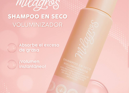 Milagros Shampoo En Seco Voluminizador - modo de uso