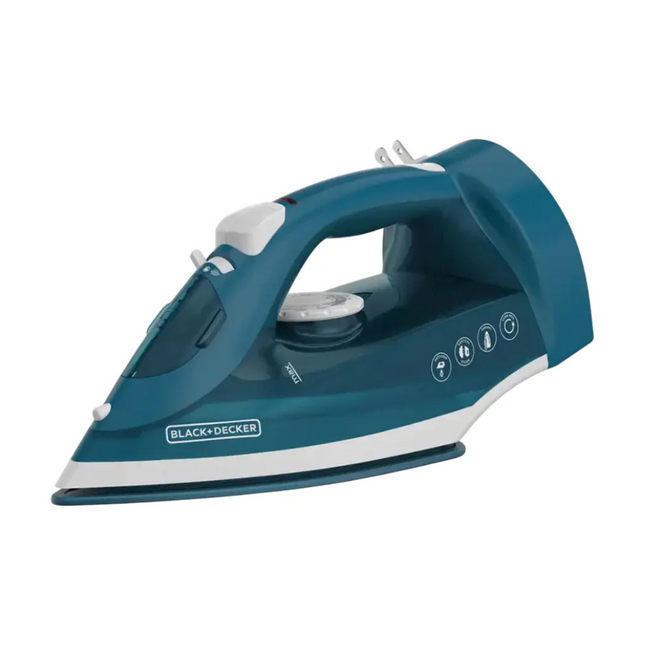 Plancha de Vapor Black+Decker ICR004B‑LA | 1200 W | Suela Acero Inoxidable | Cable Retráctil | Auto‑Clean
