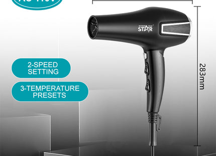 Secadora de Cabello 1200W Winning Star, ST-2293