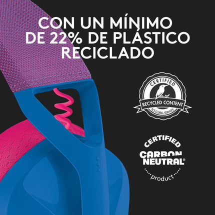Headset Logitech Gaming G435 LIGHTSPEED Blue | Inalámbrico | Sonido Estéreo