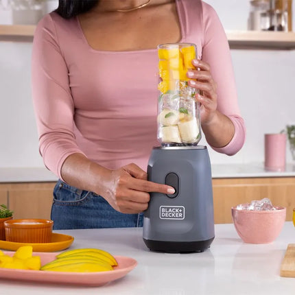 Licuadora Personal Black+Decker PB2209BD‑LA | 300 W | 20 oz (600 ml) | Cuchilla Acero Inoxidable | Un Solo Botón