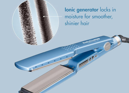 Plancha Nano Titanium 1” 450°F BaByliss | Para cabello grueso y rebelde | Tecnología Nano Titanium | Temperatura alta