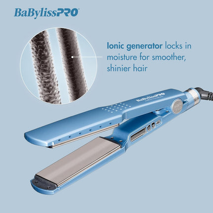 Plancha Nano Titanium 1” 450°F BaByliss | Para cabello grueso y rebelde | Tecnología Nano Titanium | Temperatura alta