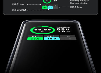 Anker Batería Portátil Prime 20000mAh 200W Negro, A1336