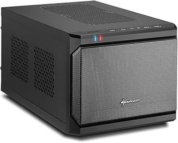 Caja Mini-ITX Sharkoon QB One Negra | 1x Ventilador 120mm | 2x USB 3.0 | 2x USB 2.0 | Compatible con GPU hasta 31.5 cm