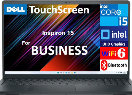 Laptop Dell Inspiron 15 con pantalla de 15.6 pulgadas cerrada vista frontal
