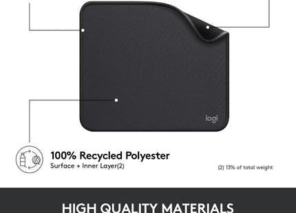 Mouse Pad Logitech Studio Series Graphite | Resistente a Derrames
