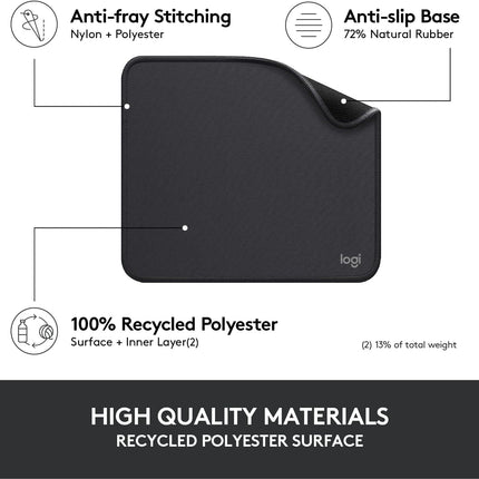 Mouse Pad Logitech Studio Series Graphite | Resistente a Derrames