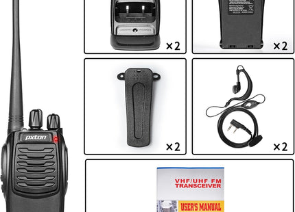 Pxton Radios de 2 vías recargables, PX-S1-0001