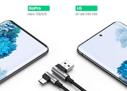 Cable USB‑A a USB‑C Angular UGREEN US176, 20857