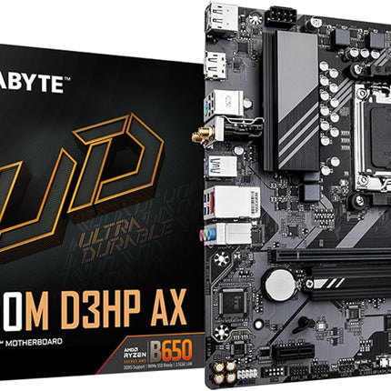 Tarjeta Madre Gigabyte B650M D3HP 1.0 | AM5 | DDR5 | Micro ATX | PCIe 4.0 | HDMI | USB 3.2
