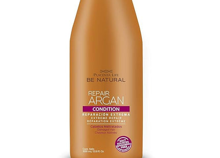 Acondicionador Reparador Placent Life de Argán | 1000ml | Ideal para cabello seco | dañado o procesado químicamente