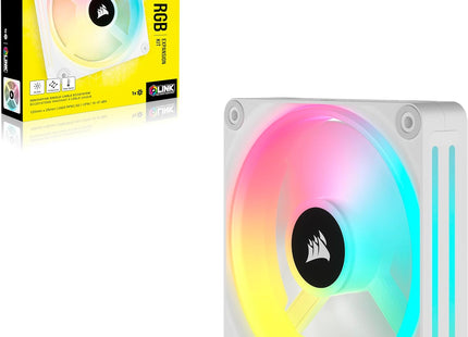 Abanico Corsair QX140 RGB White | 140mm | PWM | Iluminación iCUE LINK