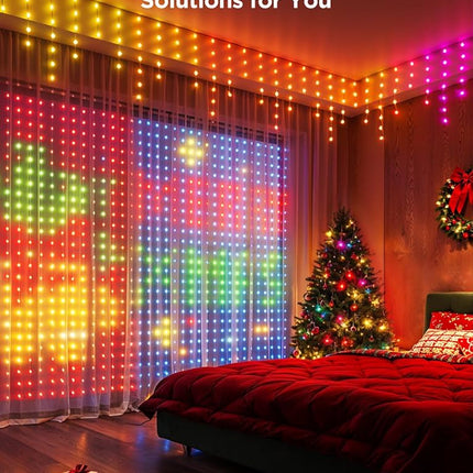 Cortina de Luces Govee H70B3 Curtain Lights 2 | 1.5m x 2m | RGBIC | Bluetooth y WiFi | H70B31A1
