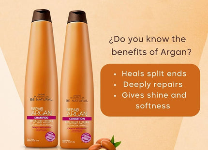 Acondicionador Reparador con Argán 350ml Placent Life | Para hidratar y restaurar el cabello seco y dañado