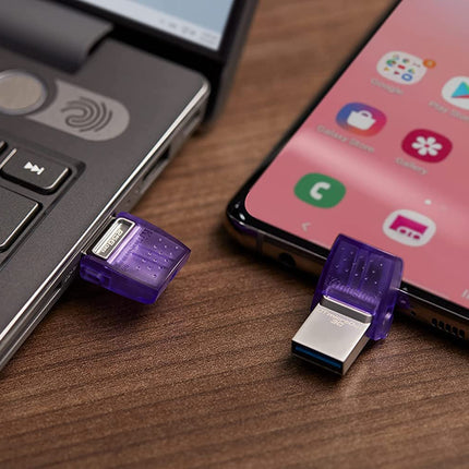 Memoria USB Kingston Duo 3C Gen 3 | 128GB | USB-A & USB-C | 200MB/s Lectura | DTDUO3CG3/128GB