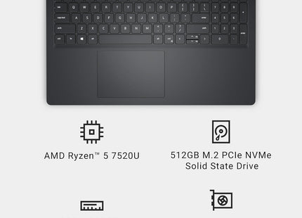 Laptop 15.6" Dell DC15255-R5