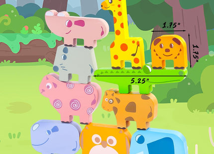 Bloques Apilables de Madera Loves Town - Animales Montessori (10 piezas)