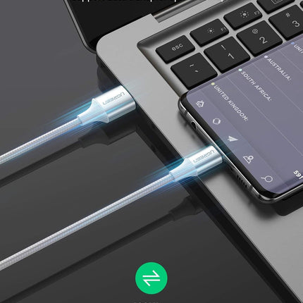 Cable UGREEN US288 USB-A 2.0 a USB-C | 1 Metro |Blanco