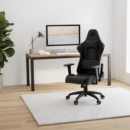 Silla Gaming Corsair TC100 Relaxed | Cuero Sintético | Diseño Ergonómico | Reclinable 160° | Altura Ajustable