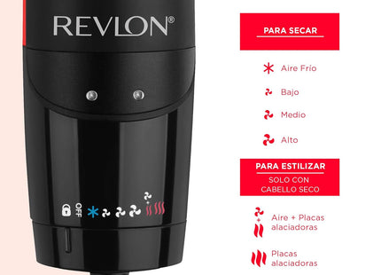 Plancha-Secadora One Step Revlon | Para alisar y secar en un solo paso con volumen y brillo
