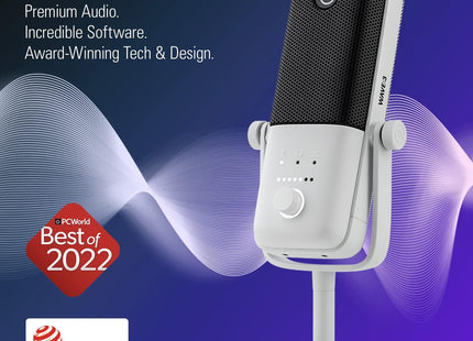 Micrófono Elgato Wave:3 White | USB | Condensador | Streaming y Podcast | 10MAB9911