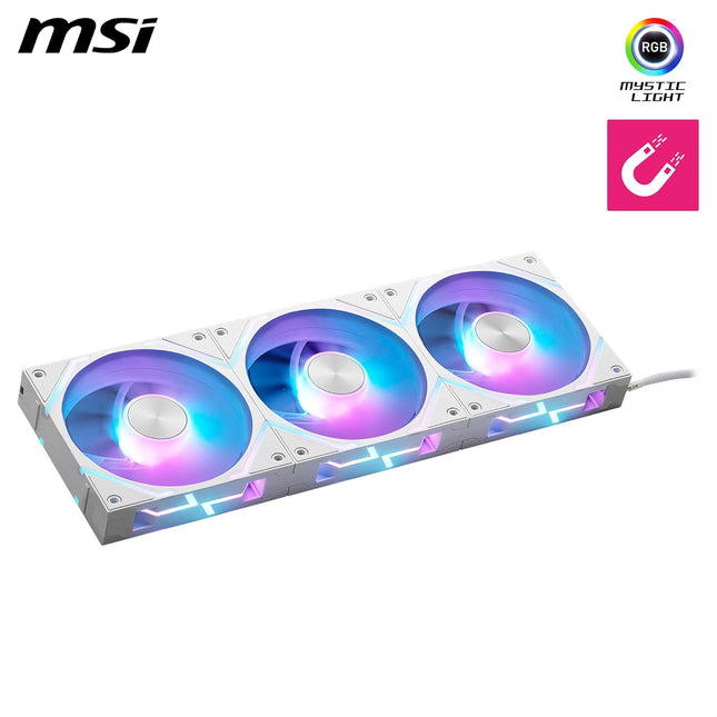 Abanico MSI MPG EZ120 ARGB | 3 Ventiladores Direccionables | Blanco
