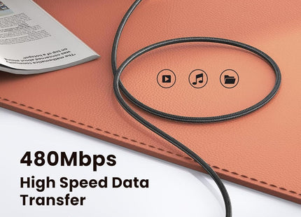 Cable USB-C Angulado 2M UGREEN US323, 70531