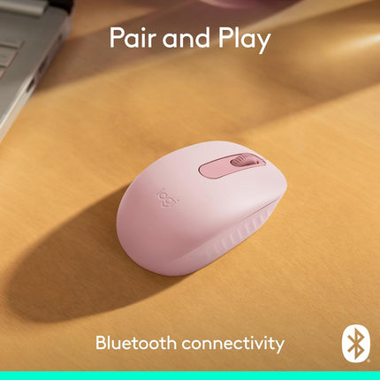 Mouse Inalámbrico Logitech M196 | Bluetooth | 1000 DPI | 910-007458 | Rosado