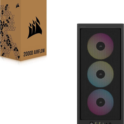 Case Gaming Corsair 2000D Airflow | Mini-ITX | Panel Malla | Alta Ventilación | Black