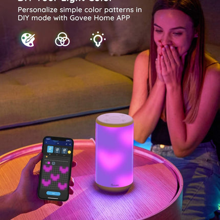 Lámpara de Mesa Govee Aura Smart Table Lamp H6052 | RGBWW | Control por App y Voz