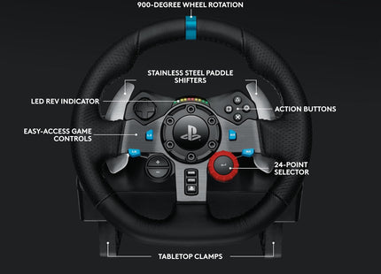 Volante Logitech G29 Racing Wheel | Compatible con PS4 | Force Feedback