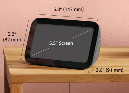 Amazon Pantalla Inteligente 5.5" Blanco, Echo Show 5 3ra Gen