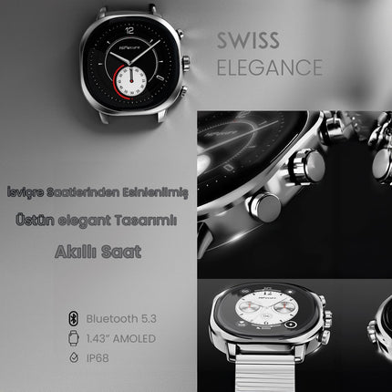 Smartwatch HiFuture Aix | Pantalla Táctil | Bluetooth | Monitor de Actividad | Banda 22 mm