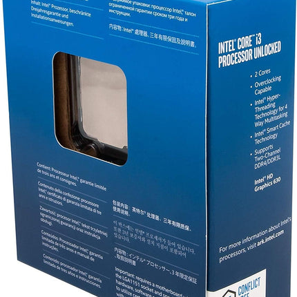 Procesador Intel Core i3-7350K | 7ª Gen | 4.2GHz | 2 Núcleos | LGA 1151