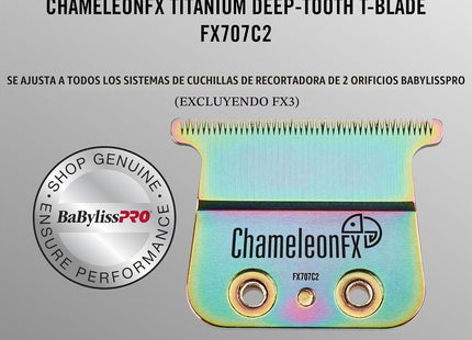 Barberology Cuchilla T ChameleonFX Titanio, FX707C2