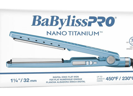 Plancha Nano Titanium 1” 450°F BaByliss | Para cabello grueso y rebelde | Tecnología Nano Titanium | Temperatura alta