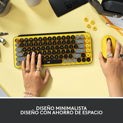 Teclado Logitech Pop Keys | 65% Mecánico | Inalámbrico | Bluetooth | Español