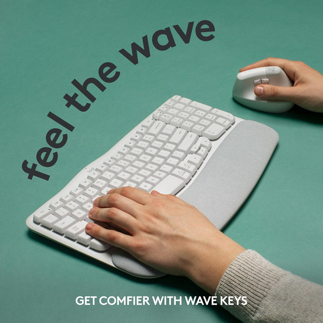 Teclado Logitech Ergo Wave Keys | Inalámbrico | Bluetooth | Español