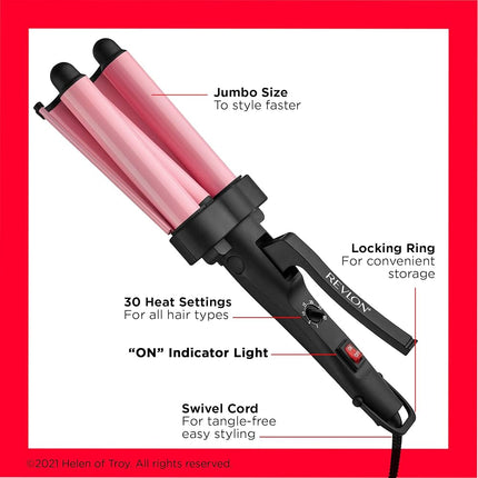 Jumbo Waver Revlon | Para crear ondas suaves y con volumen en pocos minutos
