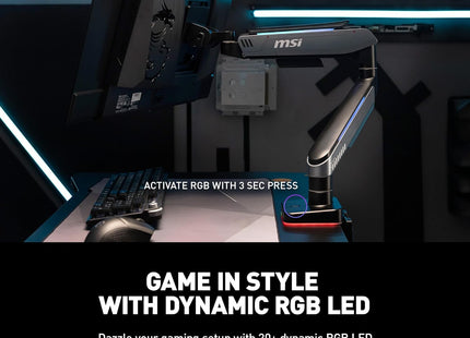 Soporte para Monitor MSI MPG MT201R RGB | Ajustable | Gris